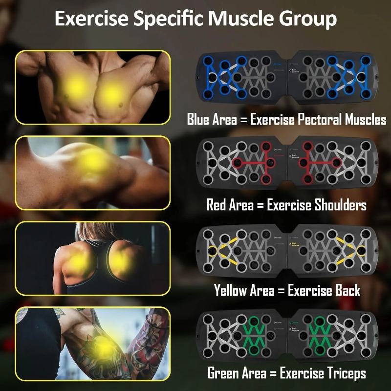 Foldable Push Up Board with Re - Sports Equipment Nearby 评论和价格
